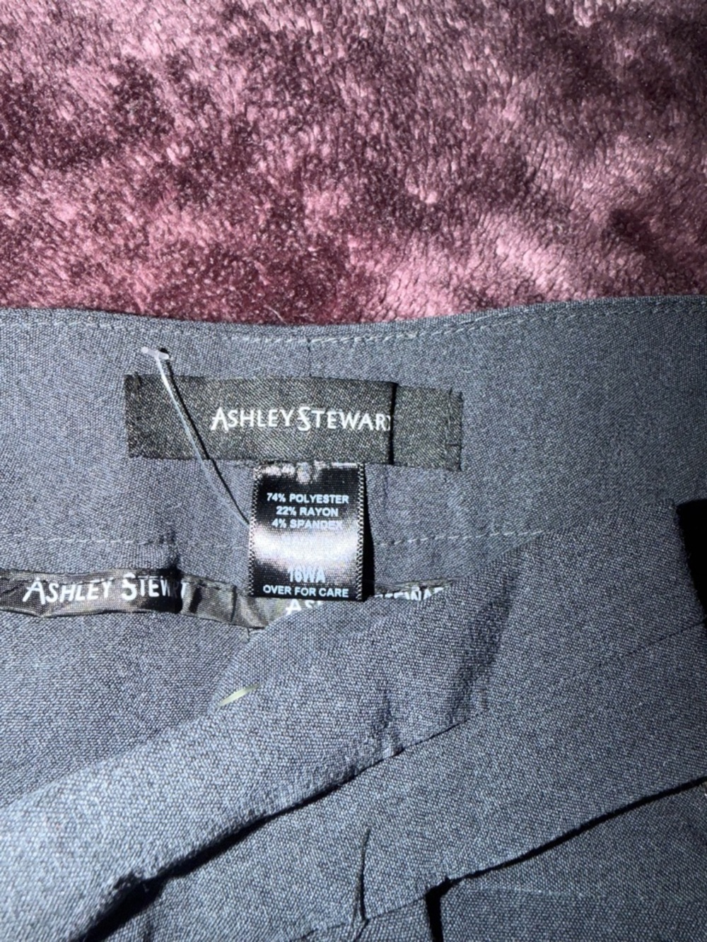 Ashley Stewart Black Straight pant suit with Tailored Waistband never worn